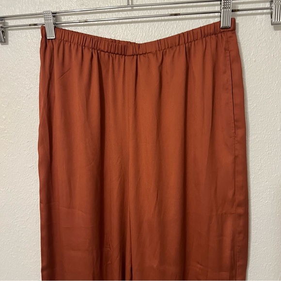 NEW Lou & Grey Terracotta Wide Leg Pants Elevate Style Classic Sophisticated - Picture 6 of 10